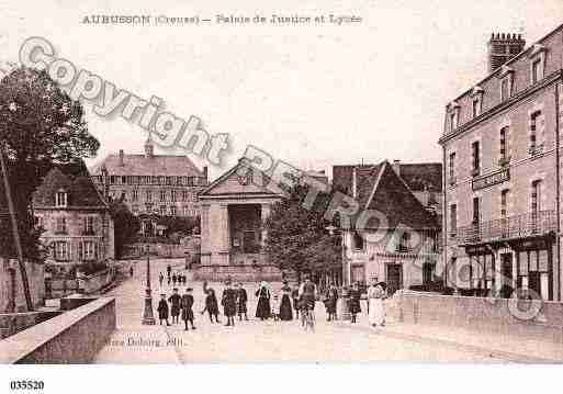 Ville de AUBUSSON, carte postale ancienne