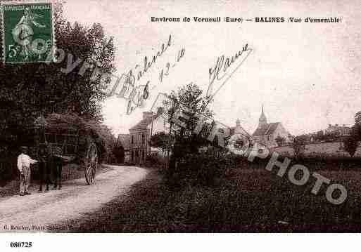 Ville de BALINES, carte postale ancienne