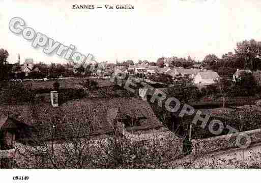 Ville de BANNES, carte postale ancienne