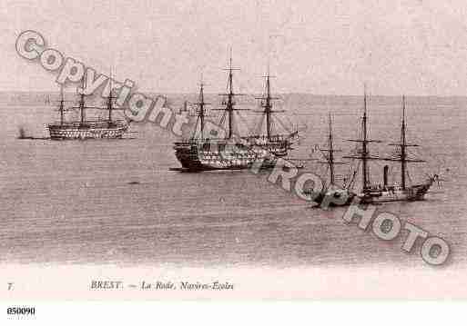 Ville de BREST, carte postale ancienne