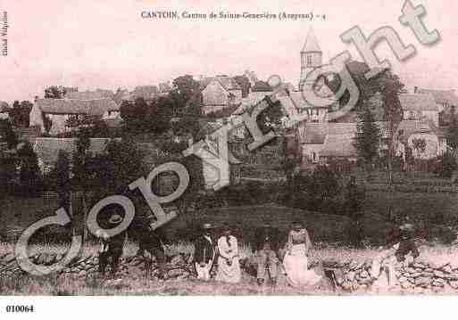 Ville de CANTOIN, carte postale ancienne