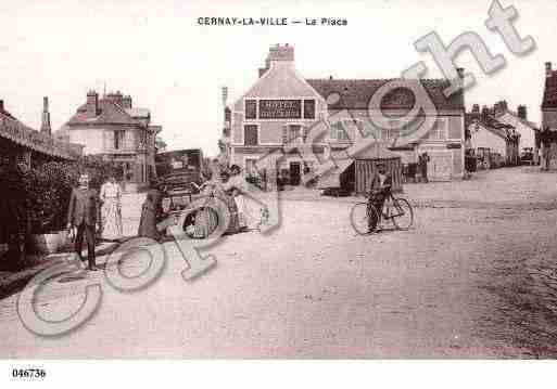 Ville de CERNAYLAVILLE, carte postale ancienne