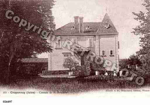 Ville de CHAPONNAY, carte postale ancienne