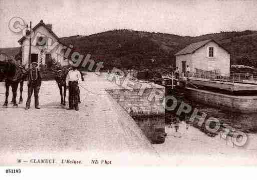 Ville de CLAMECY, carte postale ancienne