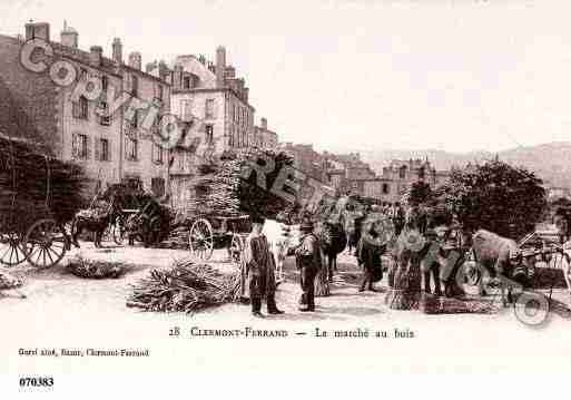 Ville de CLERMONTFERRAND, carte postale ancienne