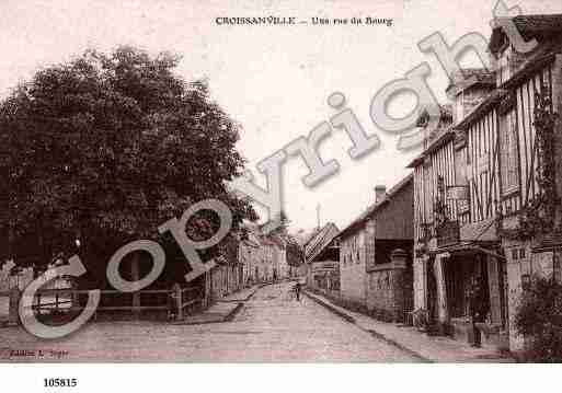 Ville de CROISSANVILLE, carte postale ancienne