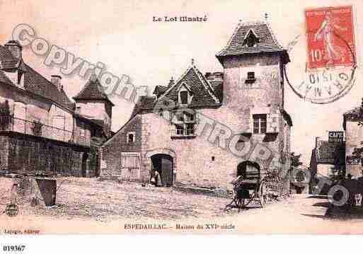 Ville de ESPEDAILLAC, carte postale ancienne