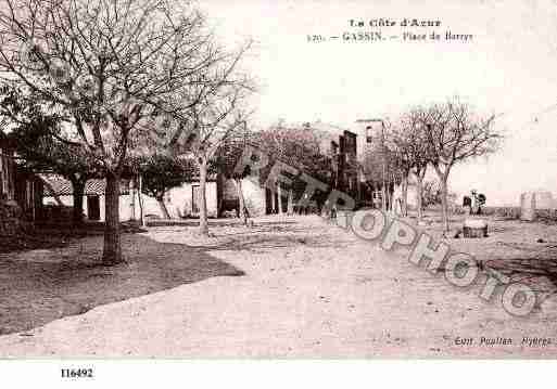 Ville de GASSIN, carte postale ancienne