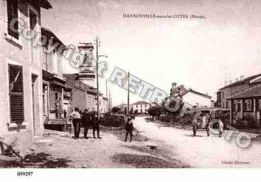 Ville de HANNONVILLESOUSLESCOTES, carte postale ancienne