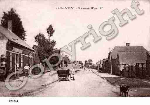 Ville de HOLNON, carte postale ancienne