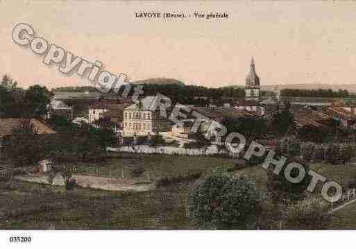 Ville de LAVOYE, carte postale ancienne