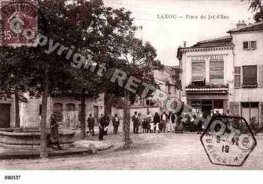 Ville de LAXOU, carte postale ancienne