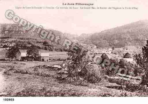 Ville de LONSLESAUNIER, carte postale ancienne