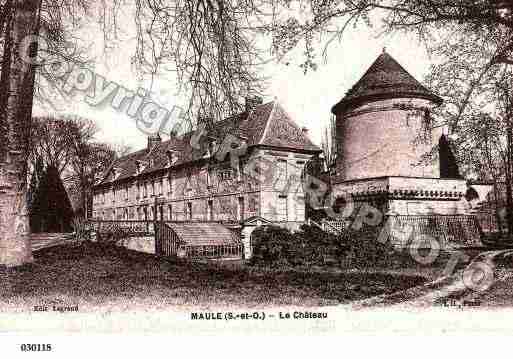 Ville de MAULE, carte postale ancienne