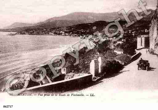 Ville de MENTON, carte postale ancienne