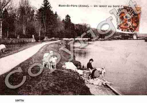 Ville de MONTSAINTPERE, carte postale ancienne