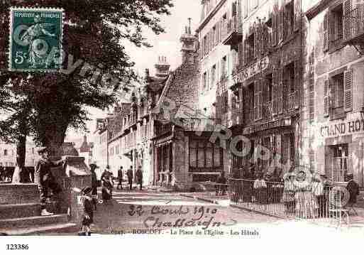 Ville de ROSCOFF, carte postale ancienne