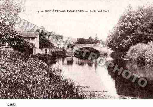 Ville de ROSIERESAUXSALINES, carte postale ancienne