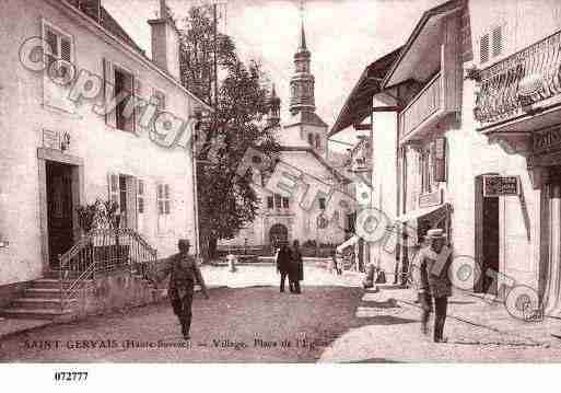 Ville de SAINTGERVAISLESBAINS, carte postale ancienne