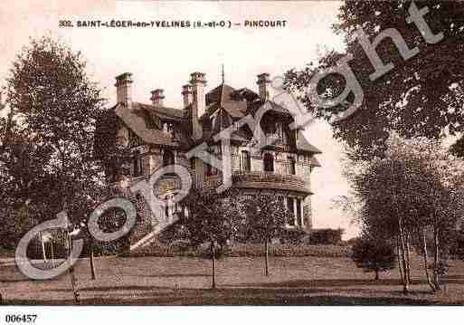 Ville de SAINTLEGERENYVELINES, carte postale ancienne