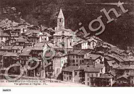 Ville de SAINTMARTINVESUBIE, carte postale ancienne