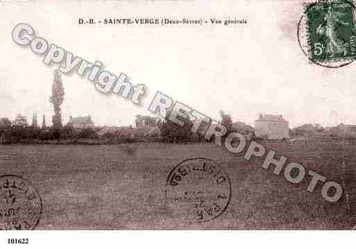 Ville de SAINTEVERGE, carte postale ancienne