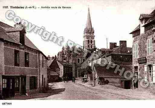 Ville de TINTENIAC, carte postale ancienne