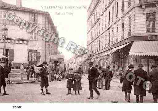 Ville de VILLEFRANCHESURSAONE, carte postale ancienne