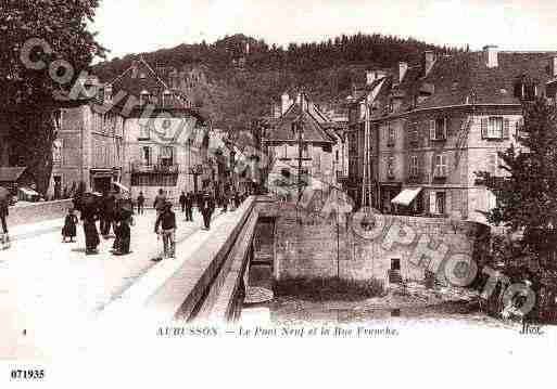 Ville de AUBUSSON, carte postale ancienne