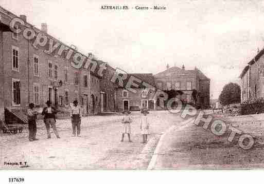 Ville de AZERAILLES, carte postale ancienne