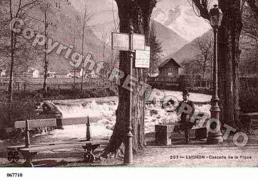 Ville de BAGNERESDELUCHON, carte postale ancienne