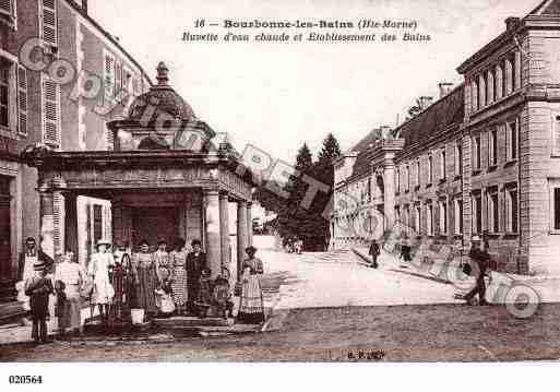 Ville de BOURBONNELESBAINS, carte postale ancienne