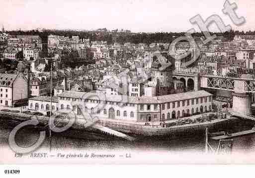 Ville de BREST, carte postale ancienne