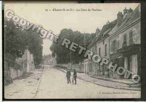 Ville de CHARS, carte postale ancienne