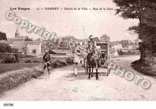 Ville de DARNEY, carte postale ancienne