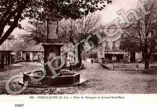 Ville de FORCALQUIER, carte postale ancienne