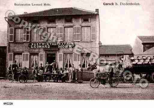 Ville de GARCHE, carte postale ancienne