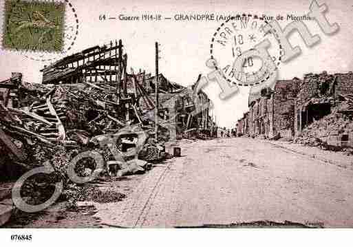 Ville de GRANDPRE, carte postale ancienne