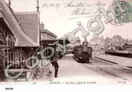 Ville de LISIEUX, carte postale ancienne