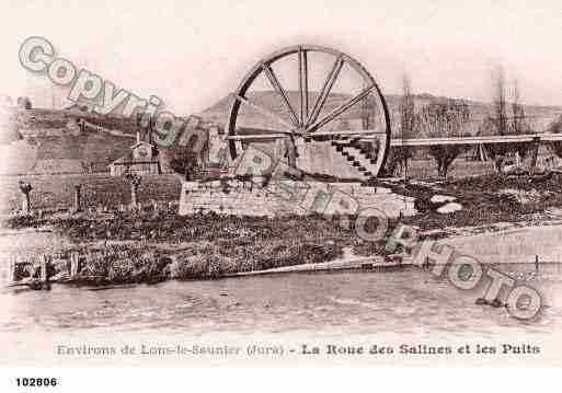 Ville de LONSLESAUNIER, carte postale ancienne