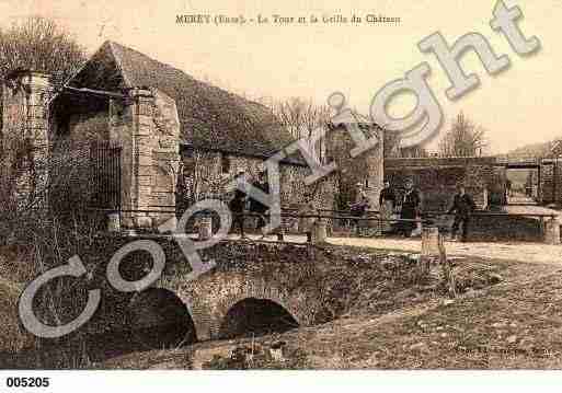 Ville de MEREY, carte postale ancienne