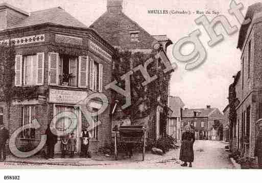 Ville de MEULLES, carte postale ancienne