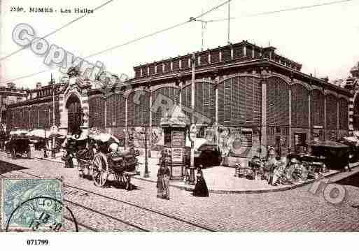 Ville de NIMES, carte postale ancienne