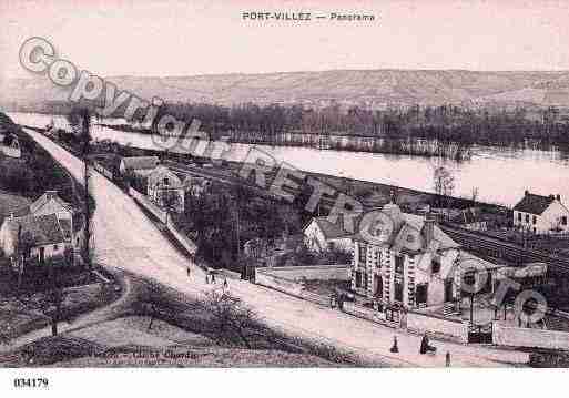 Ville de PORTVILLEZ, carte postale ancienne