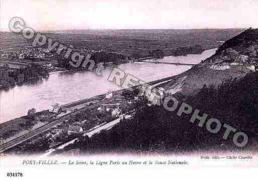 Ville de PORTVILLEZ, carte postale ancienne