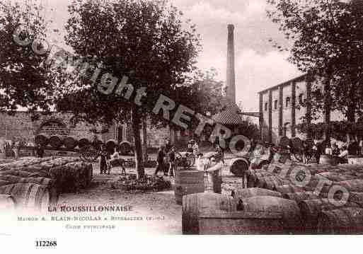 Ville de RIVESALTES, carte postale ancienne