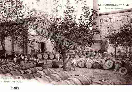 Ville de RIVESALTES, carte postale ancienne