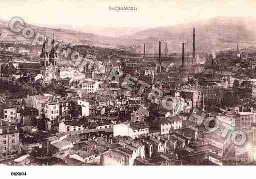 Ville de SAINTCHAMOND, carte postale ancienne