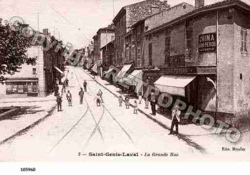 Ville de SAINTGENISLAVAL, carte postale ancienne