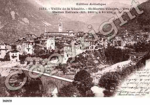 Ville de SAINTMARTINVESUBIE, carte postale ancienne